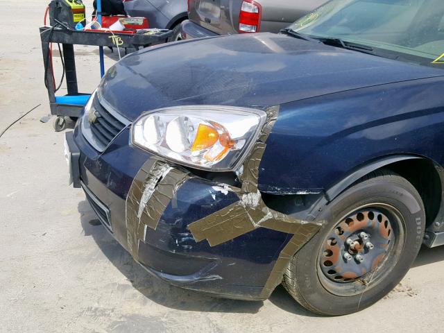 1G1ZS58F67F232674 - 2007 CHEVROLET MALIBU LS BLUE photo 10