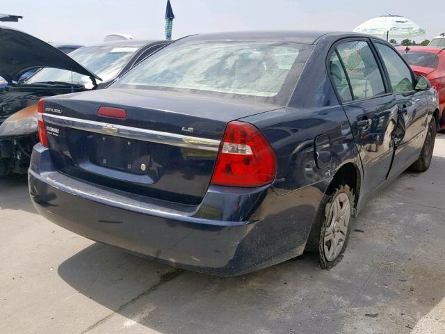 1G1ZS58F67F232674 - 2007 CHEVROLET MALIBU LS BLUE photo 4