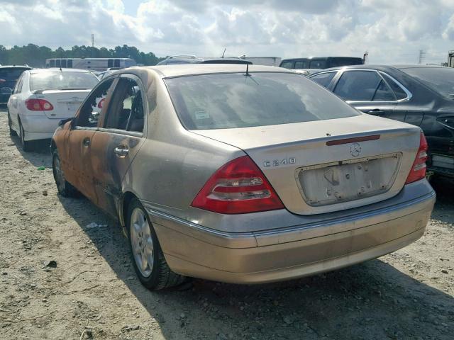 WDBRF61JX2F205999 - 2002 MERCEDES-BENZ C 240 SILVER photo 3