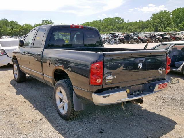 1D7HU18N88S557175 - 2008 DODGE RAM 1500 S BLACK photo 3