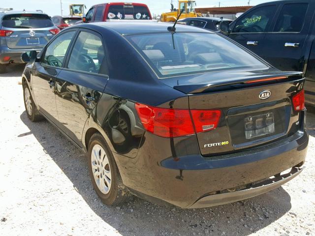 KNAFU4A21D5690739 - 2013 KIA FORTE EX BLACK photo 3