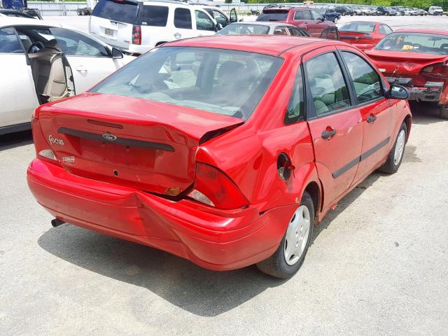 1FAFP33P71W191856 - 2001 FORD FOCUS LX RED photo 4