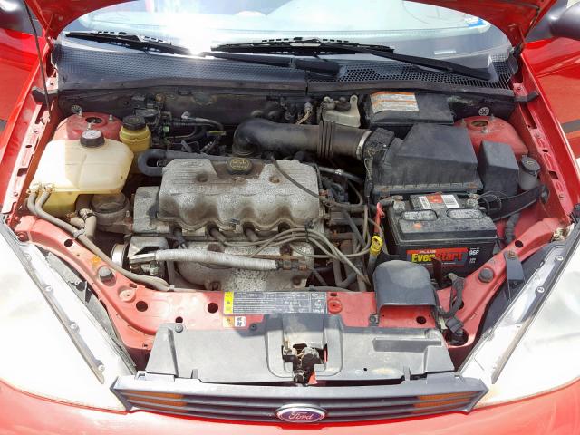 1FAFP33P71W191856 - 2001 FORD FOCUS LX RED photo 7