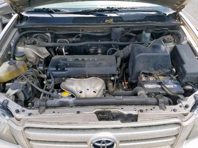 JTEGD21A450107867 - 2005 TOYOTA HIGHLANDER GOLD photo 7