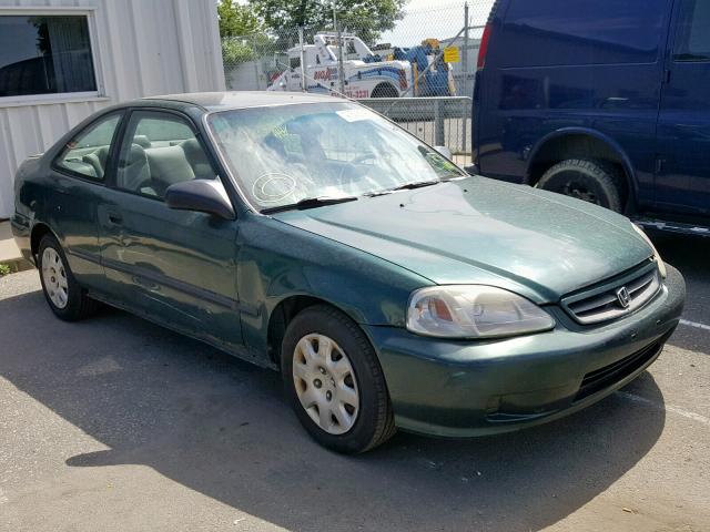 1HGEJ6120XL020619 - 1999 HONDA CIVIC DX GREEN photo 1