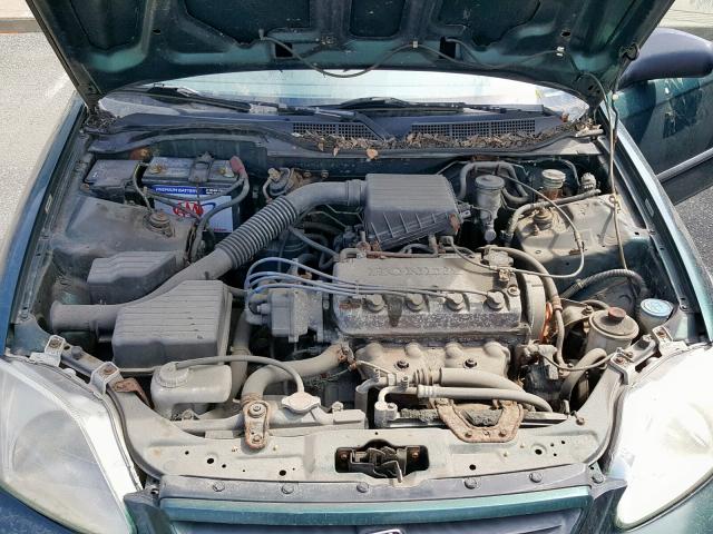 1HGEJ6120XL020619 - 1999 HONDA CIVIC DX GREEN photo 7