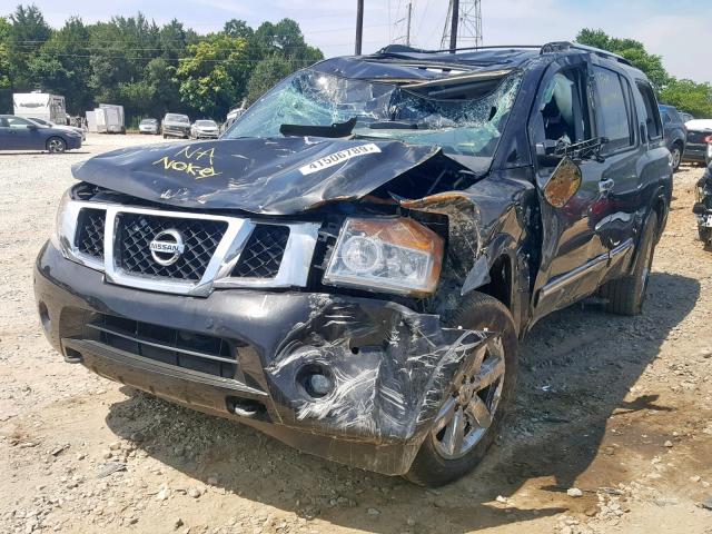 5N1BA0NE6DN615022 - 2013 NISSAN ARMADA PLA BLACK photo 2