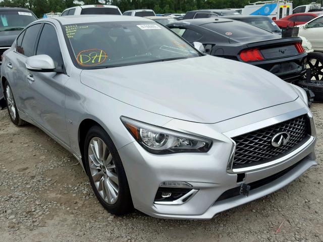 JN1EV7AP9KM519378 - 2019 INFINITI Q50 LUXE SILVER photo 1