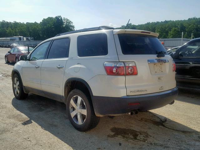 1GKKRSED3BJ249559 - 2011 GMC ACADIA SLT თეთრი ფოტო 3
