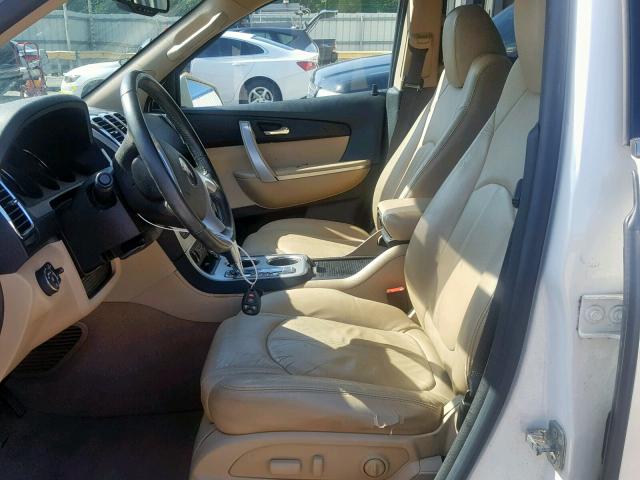 1GKKRSED3BJ249559 - 2011 GMC ACADIA SLT თეთრი ფოტო 5