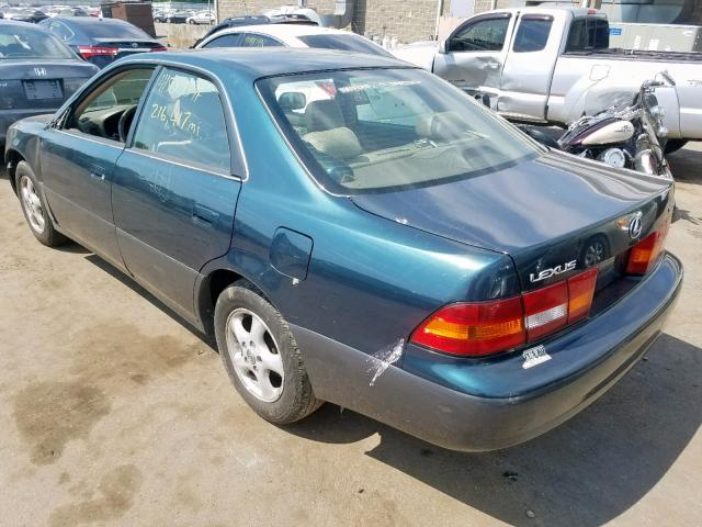 JT8BF22G6V5011459 - 1997 LEXUS ES 300 GREEN photo 3