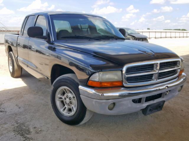 1B7GL2AN1YS700881 - 2000 DODGE DAKOTA QUA BLACK photo 1