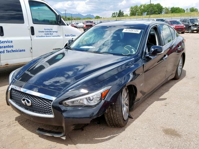 JN1CV7AR1GM252026 - 2016 INFINITI Q50 BASE BLACK photo 2