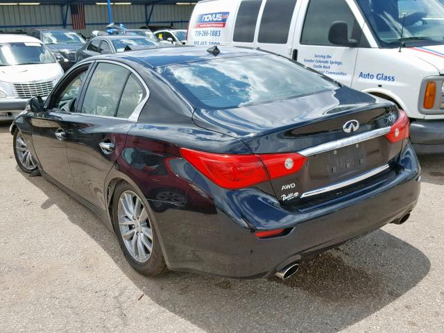 JN1CV7AR1GM252026 - 2016 INFINITI Q50 BASE BLACK photo 3