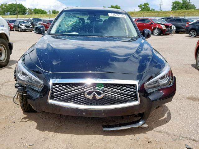 JN1CV7AR1GM252026 - 2016 INFINITI Q50 BASE BLACK photo 9