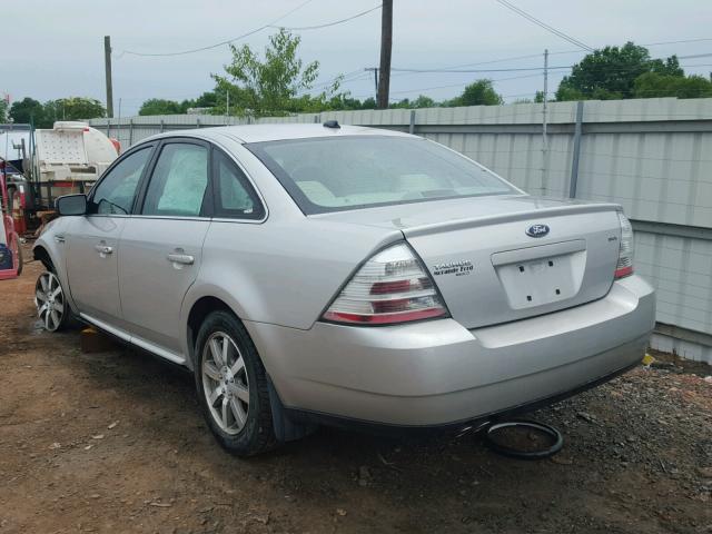 1FAHP24W48G168435 - 2008 FORD TAURUS SEL SILVER photo 3