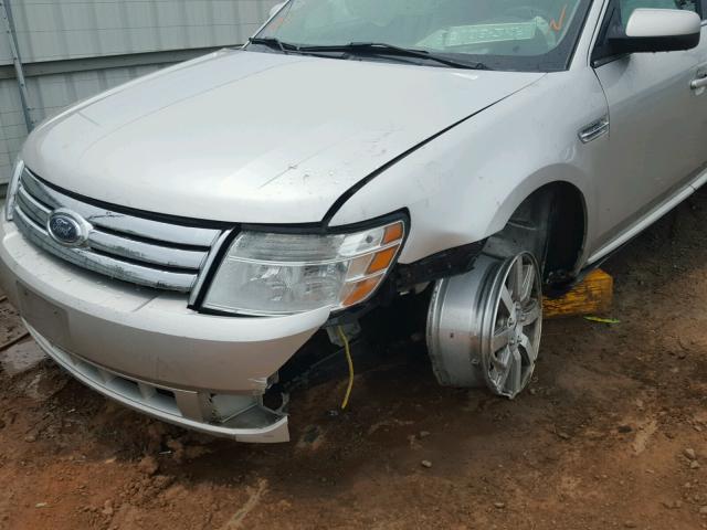 1FAHP24W48G168435 - 2008 FORD TAURUS SEL SILVER photo 9