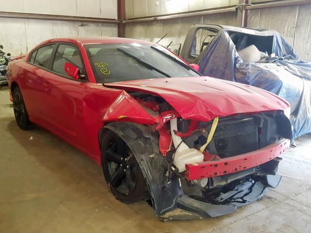 2C3CDXHG3EH343971 - 2014 DODGE CHARGER SX RED photo 1