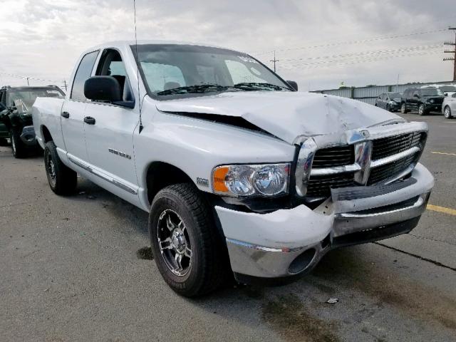 1D7HU18D35S222621 - 2005 DODGE RAM 1500 S WHITE photo 1