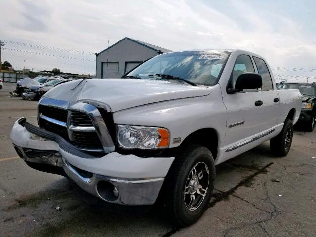 1D7HU18D35S222621 - 2005 DODGE RAM 1500 S WHITE photo 2