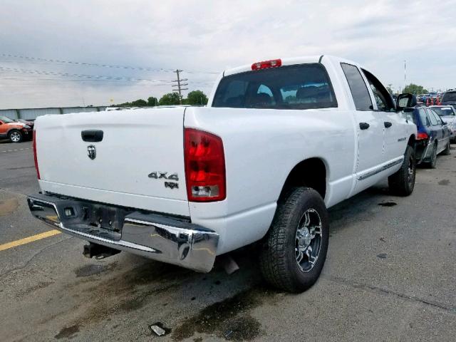 1D7HU18D35S222621 - 2005 DODGE RAM 1500 S WHITE photo 4