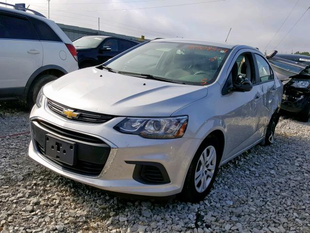 1G1JA5SH6H4146188 - 2017 CHEVROLET SONIC LS SILVER photo 2