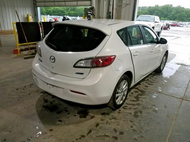 JM1BL1L77D1756505 - 2013 MAZDA 3 I WHITE photo 4