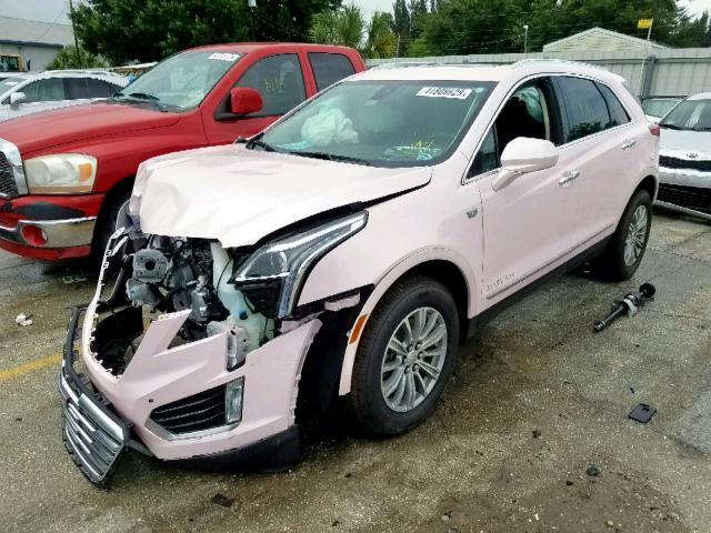 1GYKNCRS8KZ136949 - 2019 CADILLAC XT5 LUXURY PINK photo 2