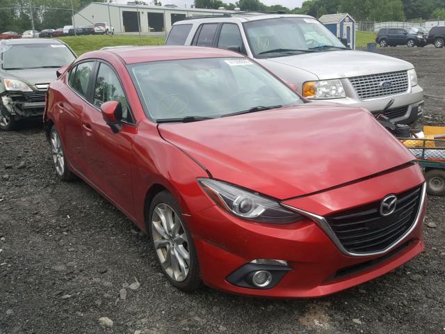 JM1BM1V39E1116868 - 2014 MAZDA 3 TOURING RED photo 1