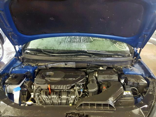 5NPE34AF7JH693676 - 2018 HYUNDAI SONATA SPO BLUE photo 7