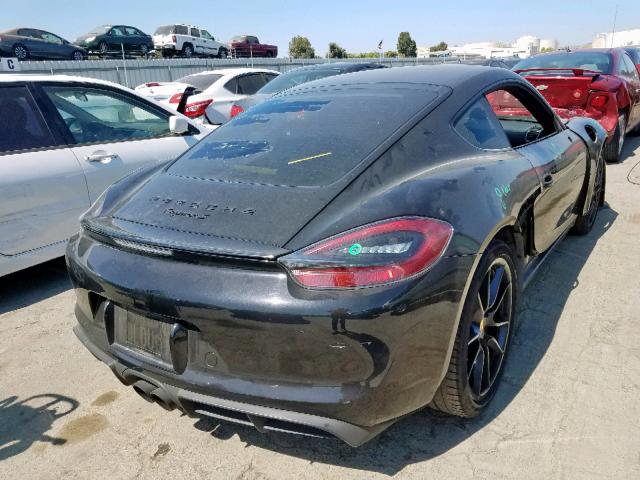 WP0AB2A89EK191511 - 2014 PORSCHE CAYMAN S BLACK photo 4