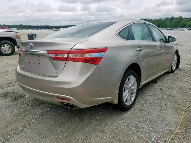 4T1BK1EB3EU134242 - 2014 TOYOTA AVALON BAS GOLD photo 4