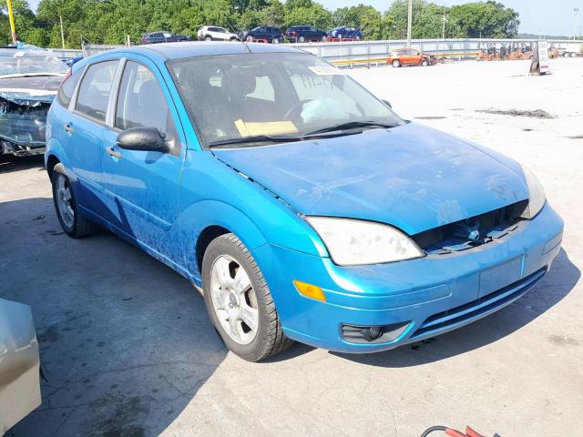 1FAHP37N67W342034 - 2007 FORD FOCUS ZX5 BLUE photo 1