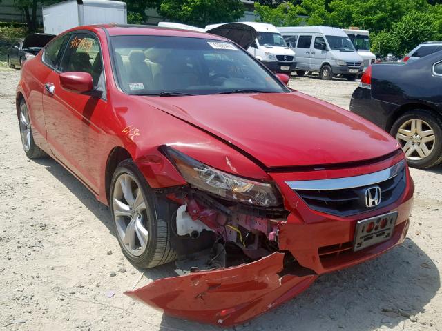 1HGCS2B8XCA007320 - 2012 HONDA ACCORD EXL RED photo 1