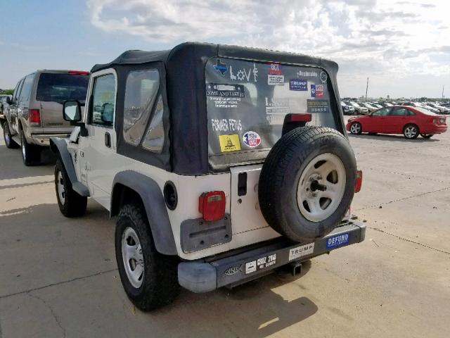 1J4FA39S64P716275 - 2004 JEEP WRANGLER X WHITE photo 3