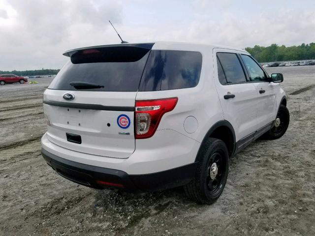 1FM5K8AR4DGB90499 - 2013 FORD EXPLORER P WHITE photo 4