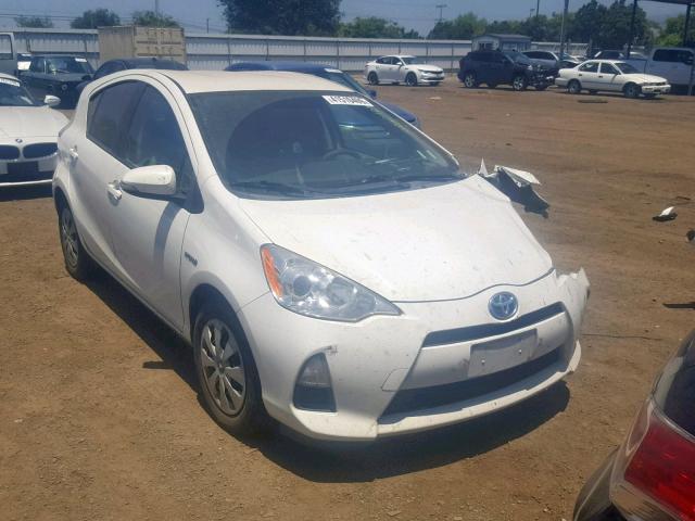 JTDKDTB39E1061662 - 2014 TOYOTA PRIUS C WHITE photo 1