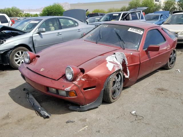 WP0JB0923FS860409 - 1985 PORSCHE 928 S BURGUNDY photo 2