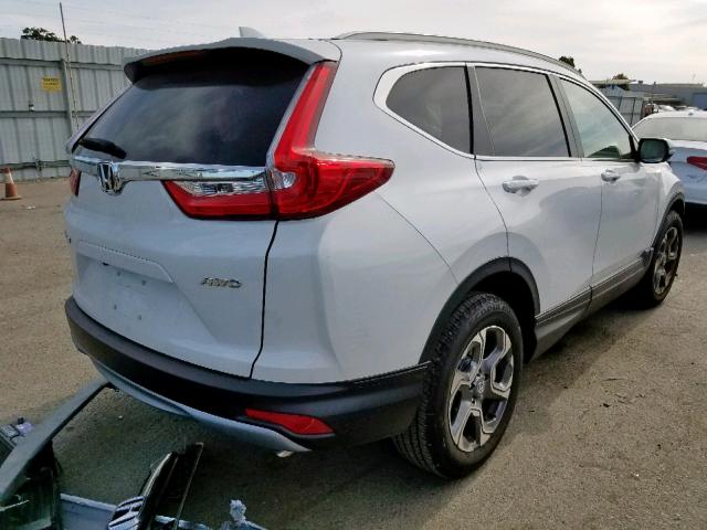 5J6RW2H86KA007229 - 2019 HONDA CR-V EXL WHITE photo 4