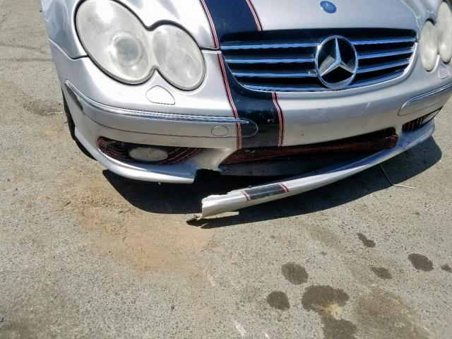 WDBTJ76H05F162018 - 2005 MERCEDES-BENZ CLK 55 AMG SILVER photo 9