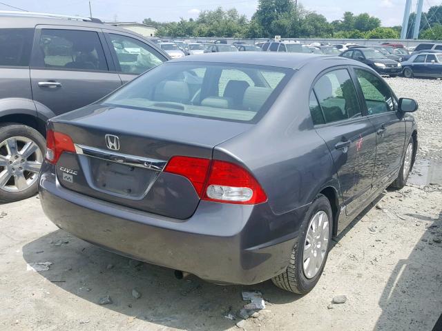 2HGFA1F39AH562010 - 2010 HONDA CIVIC VP GRAY photo 4