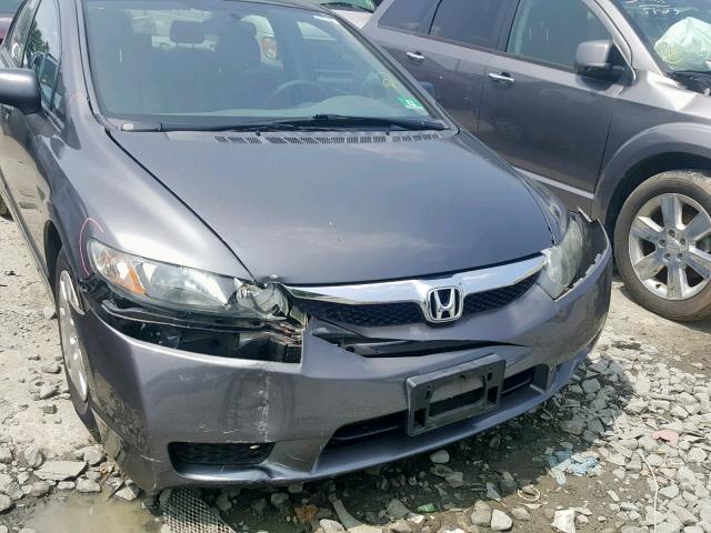 2HGFA1F39AH562010 - 2010 HONDA CIVIC VP GRAY photo 9