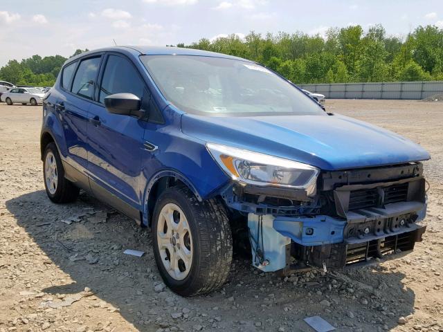 1FMCU0F79HUA27574 - 2017 FORD ESCAPE S BLUE photo 1