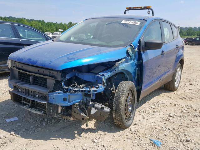 1FMCU0F79HUA27574 - 2017 FORD ESCAPE S BLUE photo 2