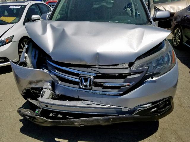 2HKRM4H76DH646270 - 2013 HONDA CR-V EXL SILVER photo 7