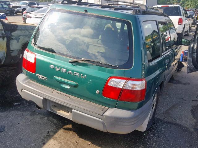 JF1SF63571H766785 - 2001 SUBARU FORESTER L GREEN photo 4