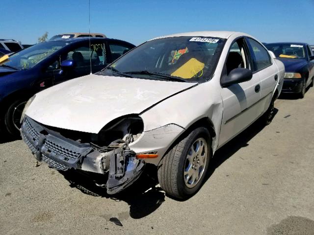 1B3ES26C03D175148 - 2003 DODGE NEON SE WHITE photo 2