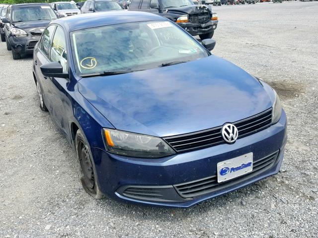 3VW2K7AJ2EM256080 - 2014 VOLKSWAGEN JETTA BASE 蓝色 照片 1