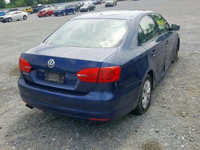 3VW2K7AJ2EM256080 - 2014 VOLKSWAGEN JETTA BASE 蓝色 照片 4