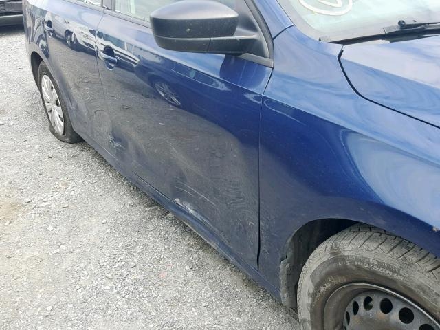 3VW2K7AJ2EM256080 - 2014 VOLKSWAGEN JETTA BASE 蓝色 照片 9